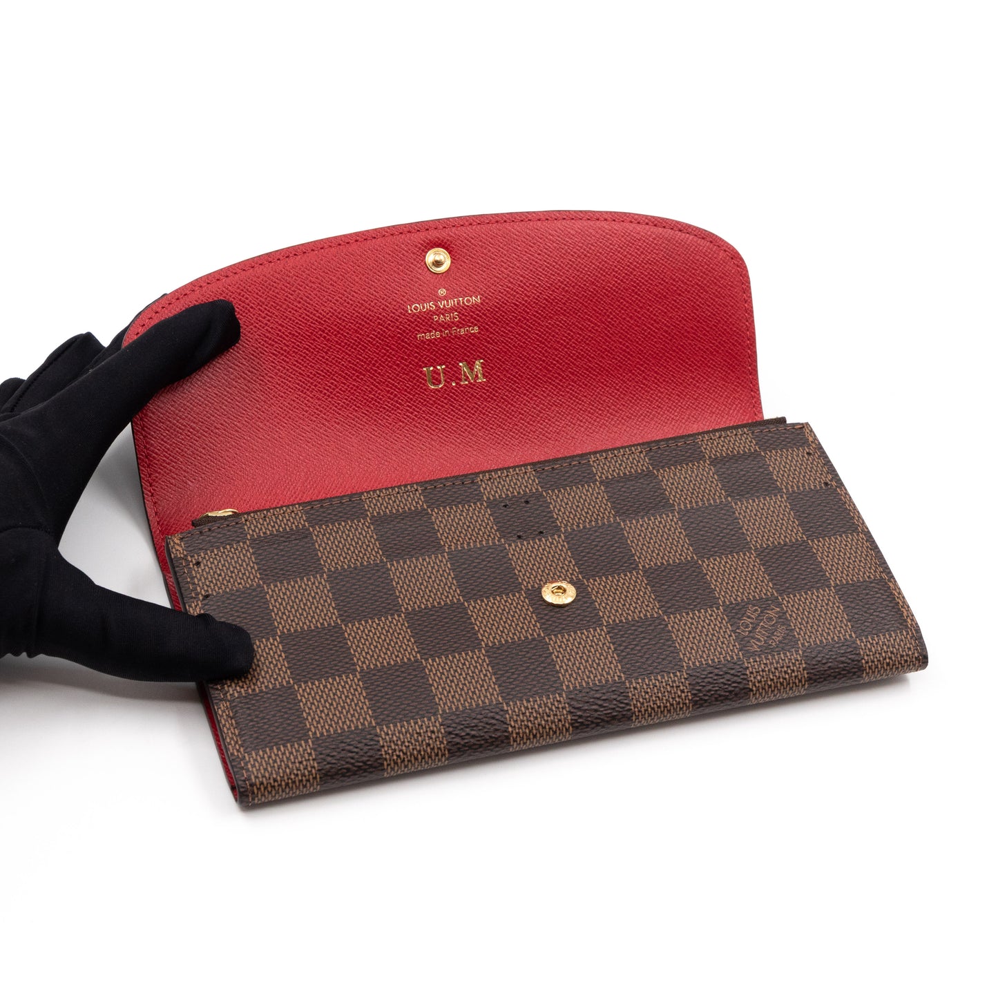 Emilie Wallet Damier Ebene Red