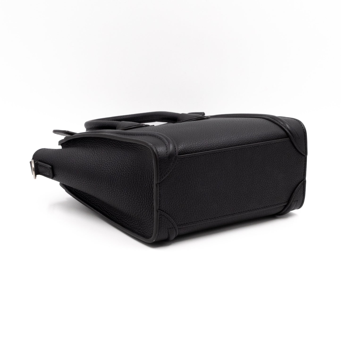 Nano Luggage Black Leather